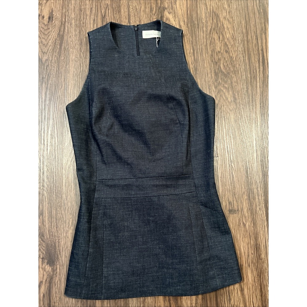 Victoria Beckham Jeans peplum top Sleeveless Size 2